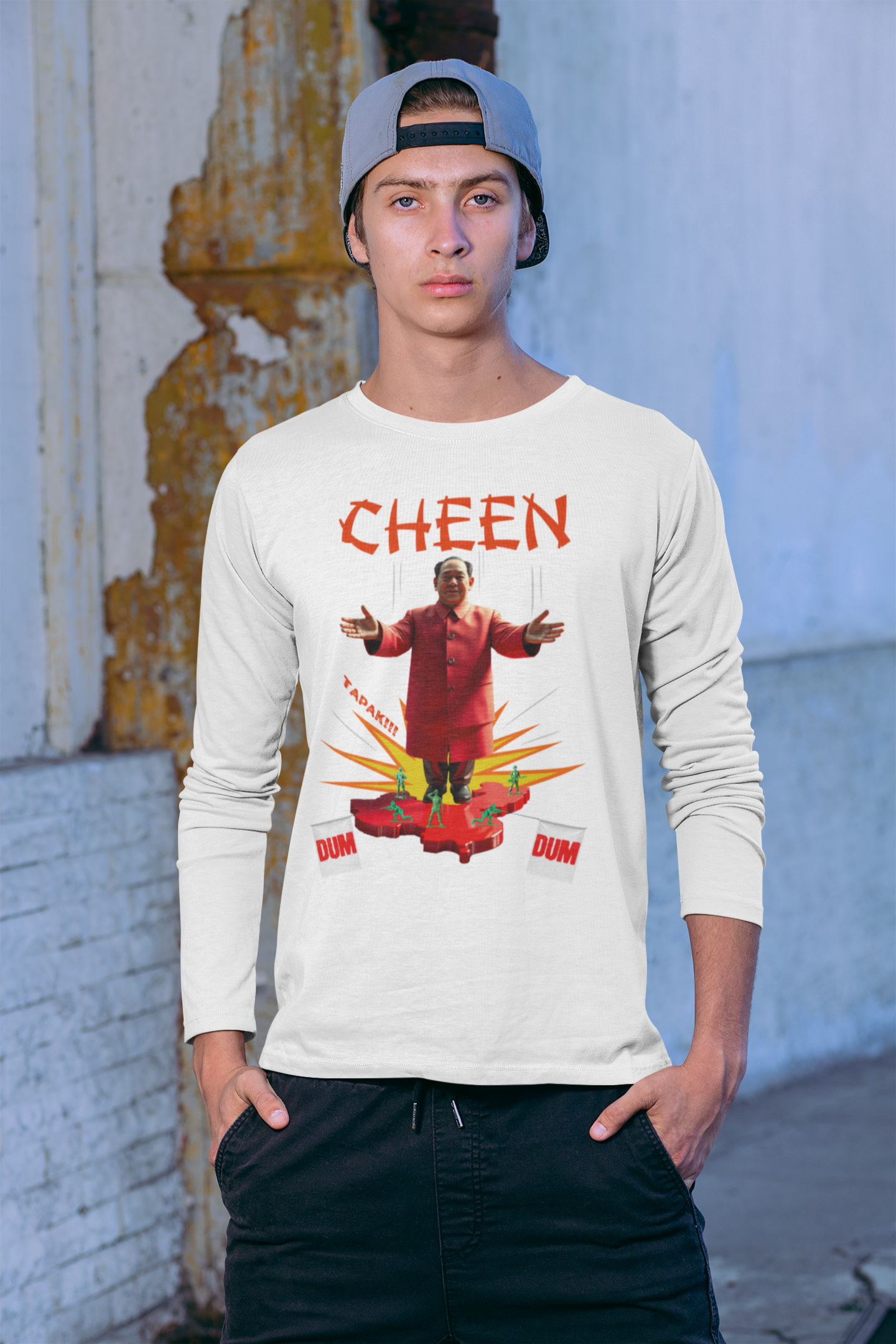 Round Neck Full Sleeve 'Cheen Tapak Dum Dum'