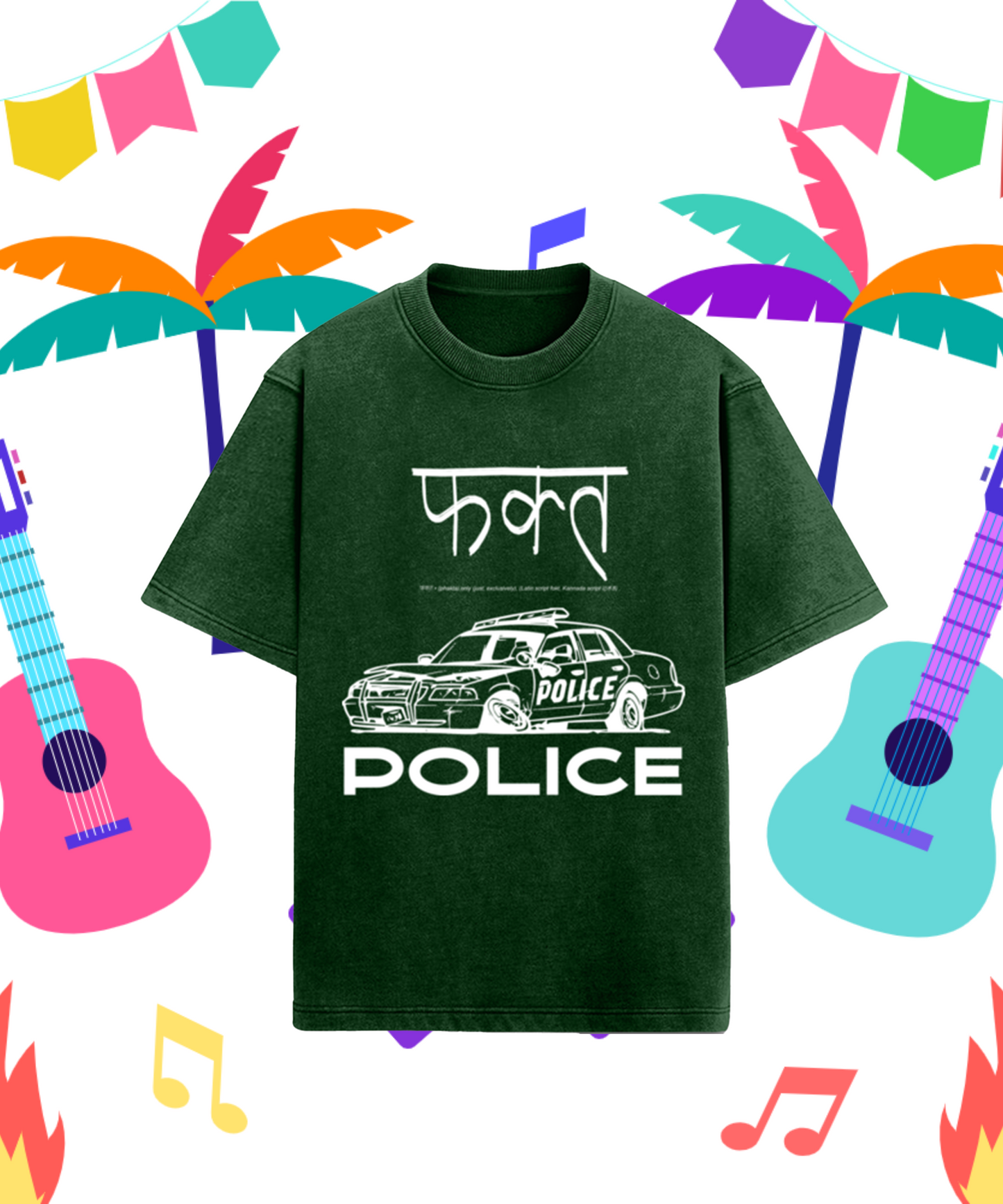 Phakta Police Acidwash T-Shirt