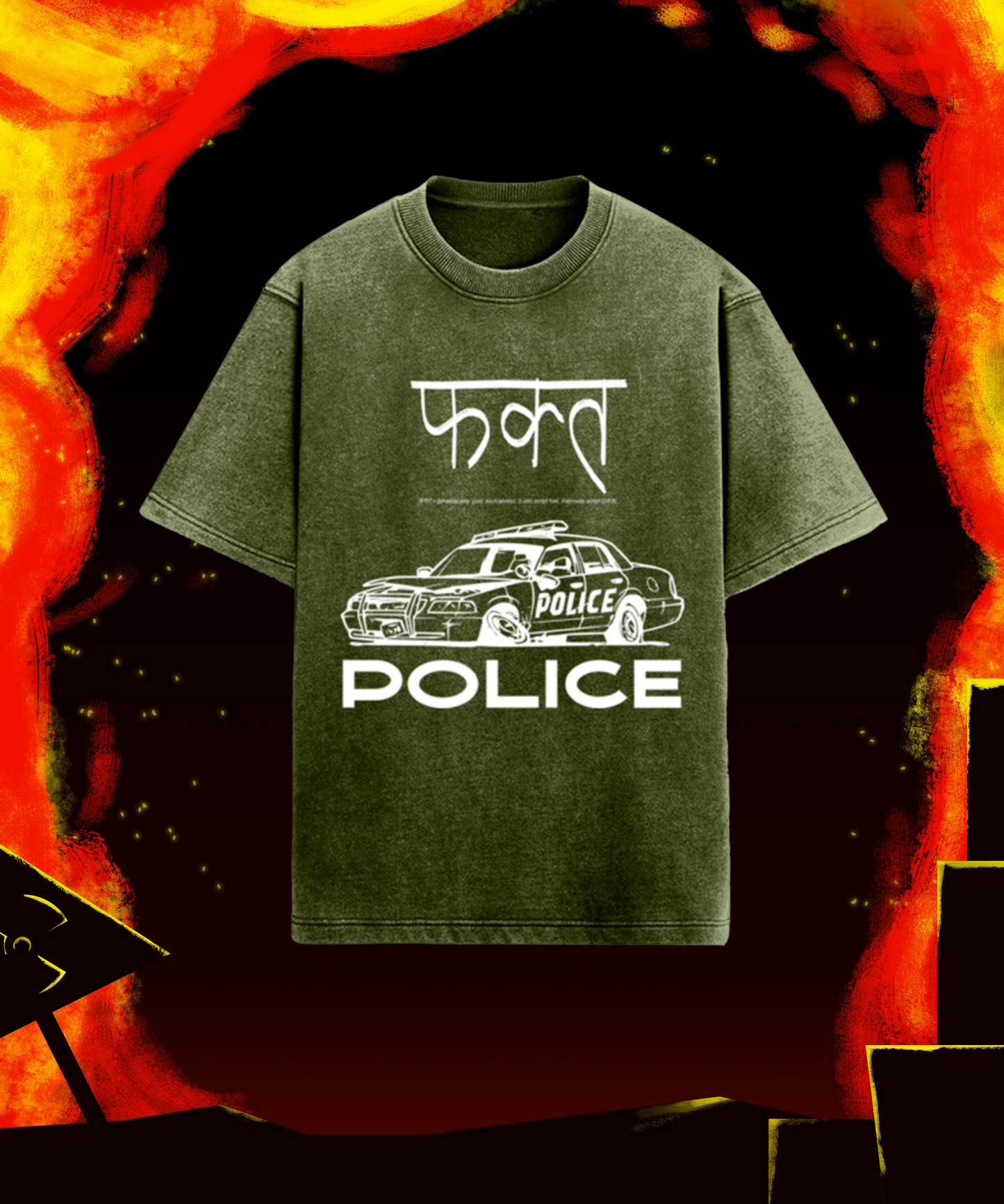 Phakta Police Acidwash T-Shirt